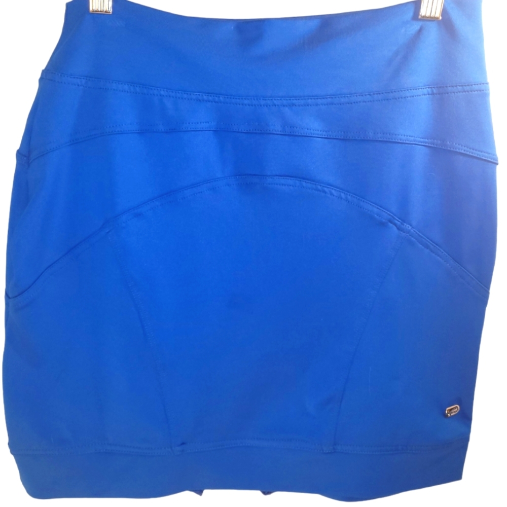 Beautiful Blue Mini Skirt Pull-on Sportswear Sexy Zipper Medium Excellent 💙Doue
